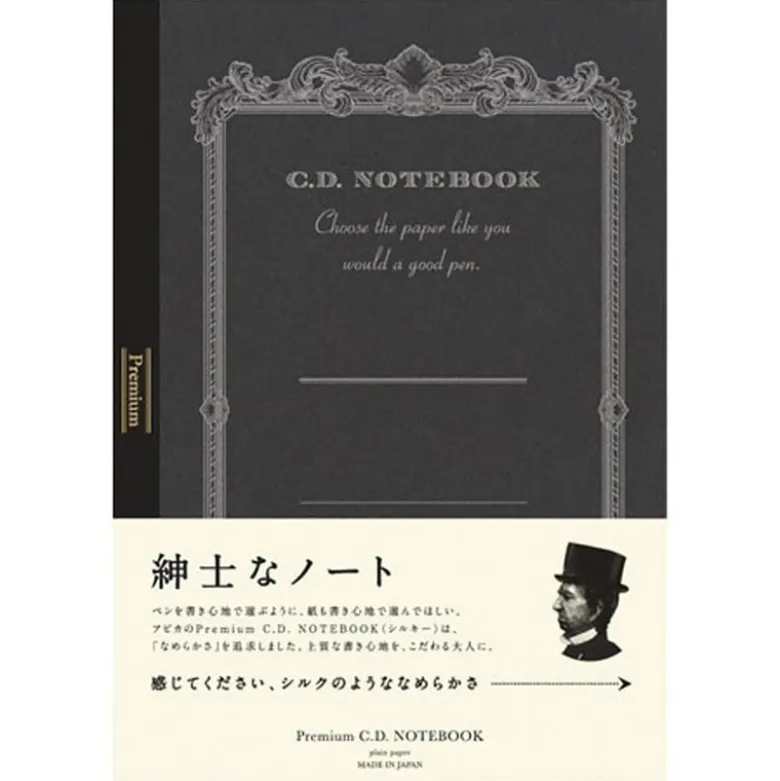 Apica | Cuaderno Premium A4 Silky Black (Liso)