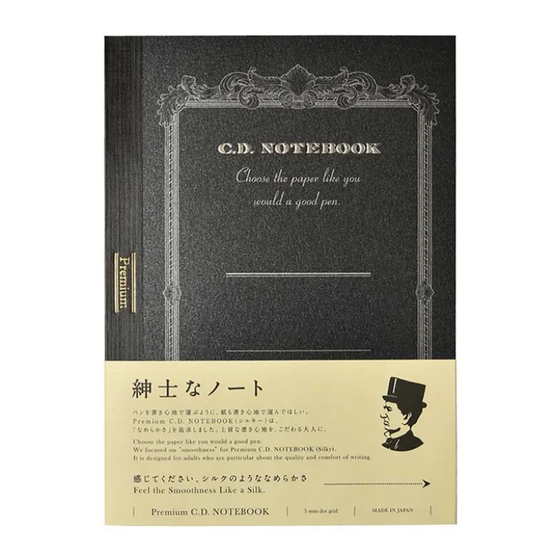Apica | Cuaderno Premium A5 Silky Black (Puntos)