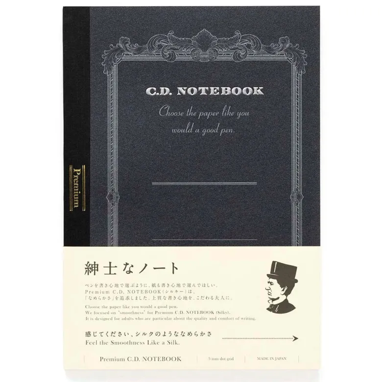 Apica | Cuaderno Premium B5 Silky Black (Puntos)