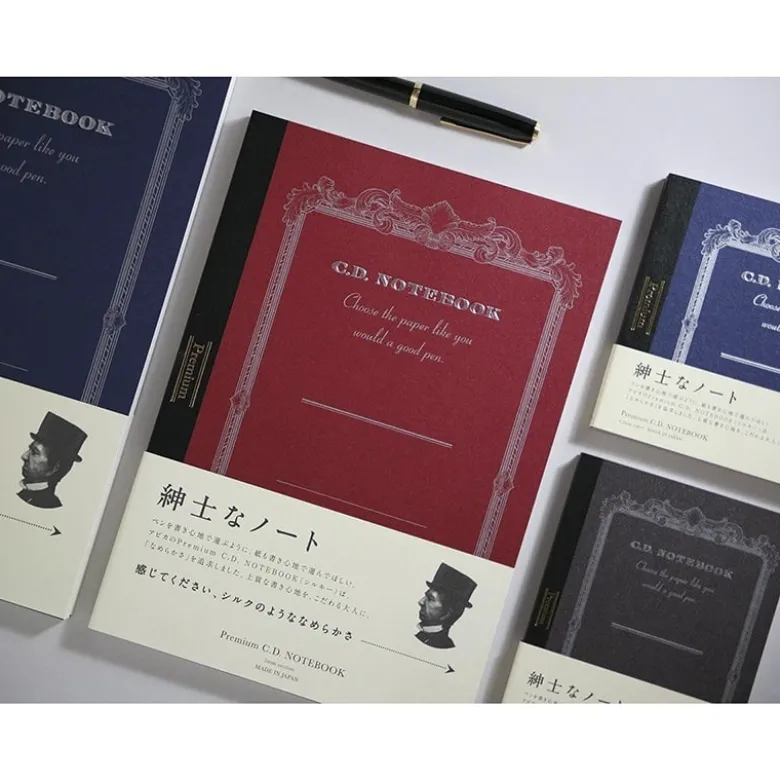 Apica | Cuaderno Premium CD Silky Red (Cuadros)