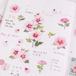 Appree | Pegatinas Flores Prensadas Rose Of Sharon