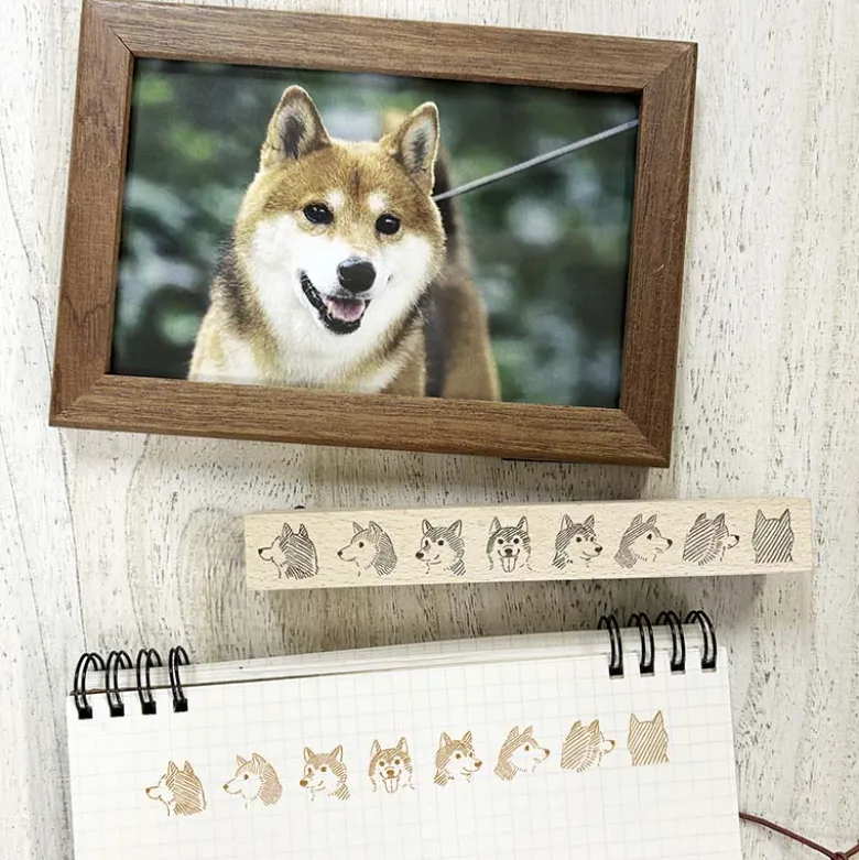 Arte CO | Sello Shiba Inu in a Row