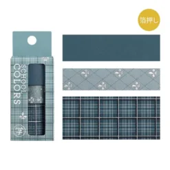 BGM | Set de Washi Tapes School Colors Smoke Blue