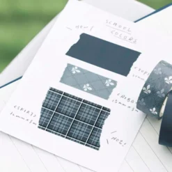 BGM | Set de Washi Tapes School Colors Smoke Blue