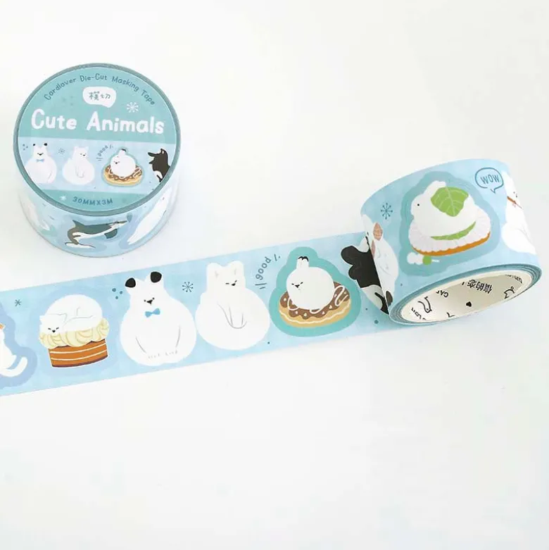 Card Lover | Pegatinas en Rollo Polar Letter Cute Animals