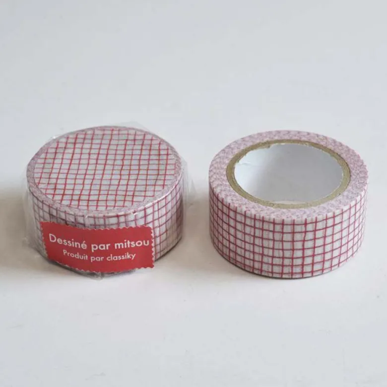 Classiky | Mitsou Check Red Washi Tape