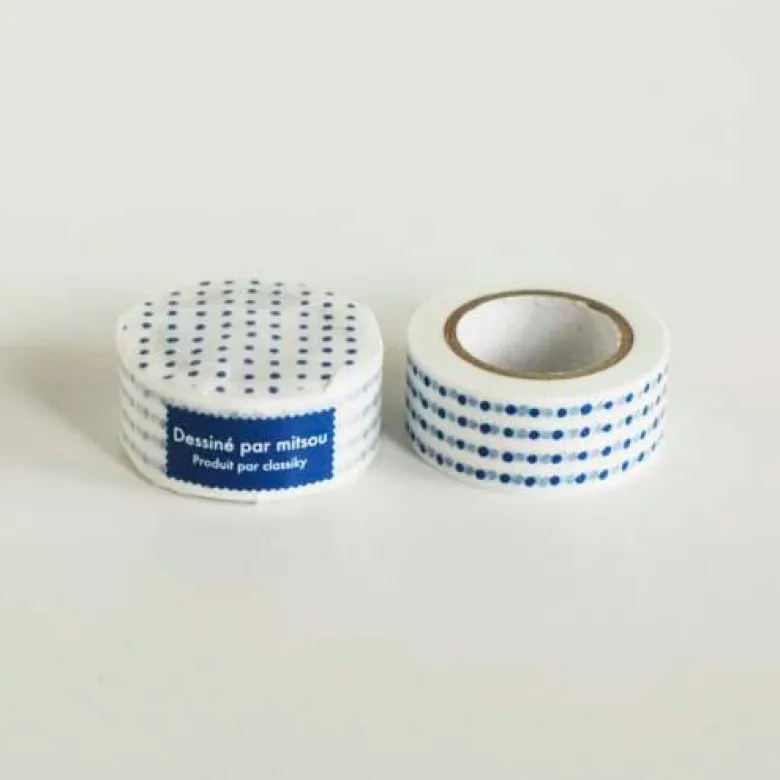 Classiky | Mitsou Dot Blue Washi Tape