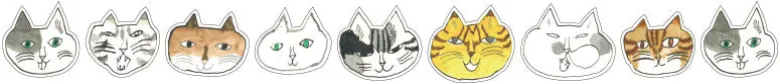 Classiky | Pegatinas en Rollo Toranekobonbon Cat 30mm