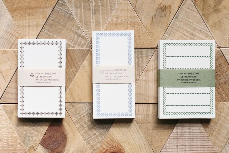 Classiky | Tarjetones Letterpress Green