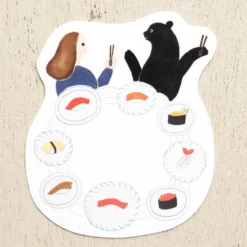 Cozyca | Pegatina Individual Necktie Let's Eat Sushi