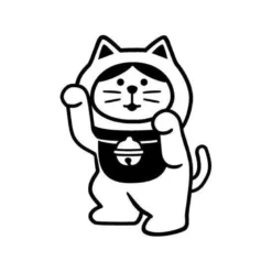 Decole | Sello Fukumono Maneki Neko White