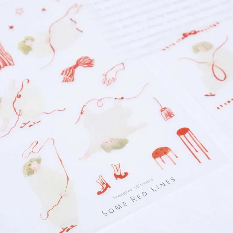 Dodolulu | Pegatinas Transferibles Some Red Lines
