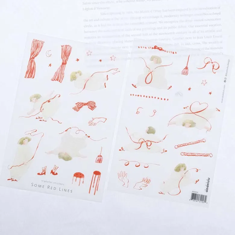 Dodolulu | Pegatinas Transferibles Some Red Lines