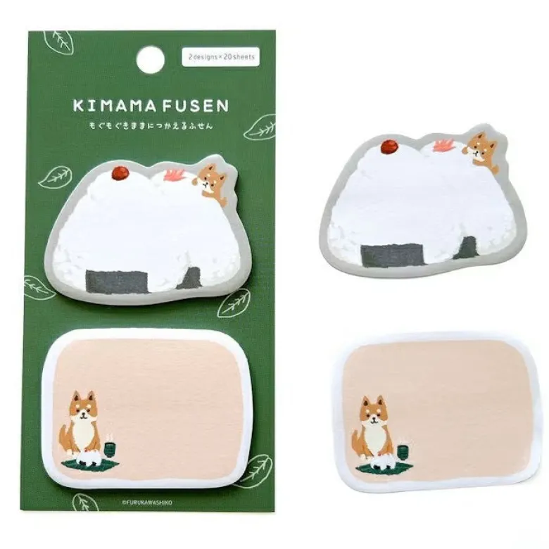 Furukawashiko | Notas Adhesivas Kimama Fusen Onigiri Shiba