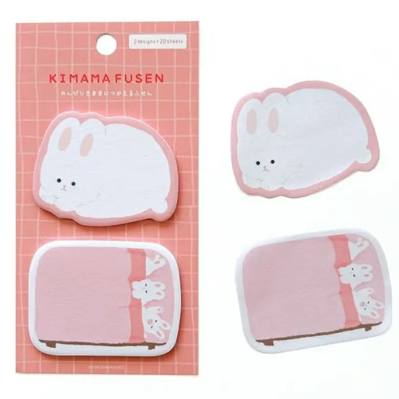 Furukawashiko | Notas Adhesivas Kimama Fusen Relaxing Rabbit