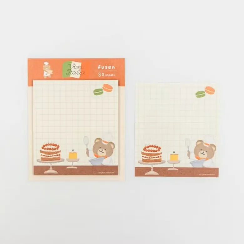 Furukawashiko | Notas Adhesivas Viva Italia Dessert Bear