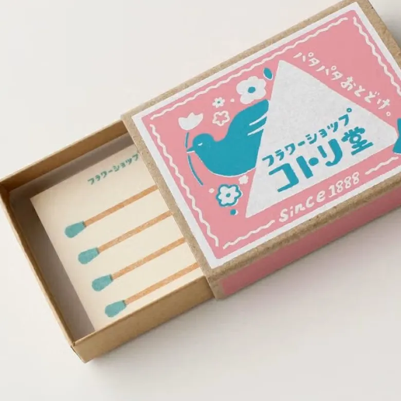 Furukawashiko | Tarjetones en Cajita Matchbox Bird Flower Shop