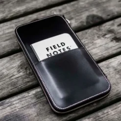 Galen Leather | Funda Leather Zippered Hobonichi Weeks Cover Black