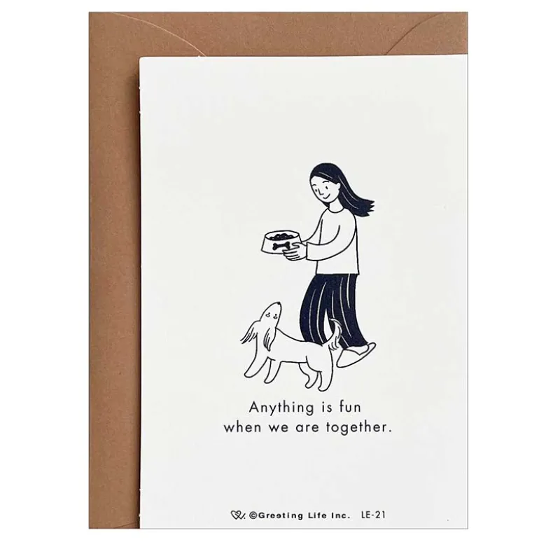 Greeting Life | Tarjeta de Felicitación Mini Best Friend Thank You Red Dog