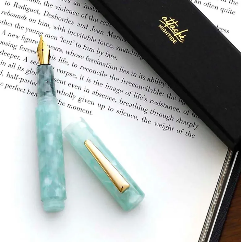 Hightide | Pluma Estilográfica Marbled Attaché Mint (F)