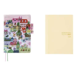 Hobonichi | Agenda Hobonichi Cousin A5 Yumi Kitagishi: White Cat Village 2027