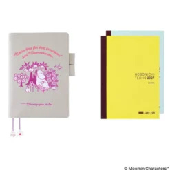 Hobonichi | Agenda Hobonichi Cousin A5 Moomin: My Yard (Pink Gray) 2027