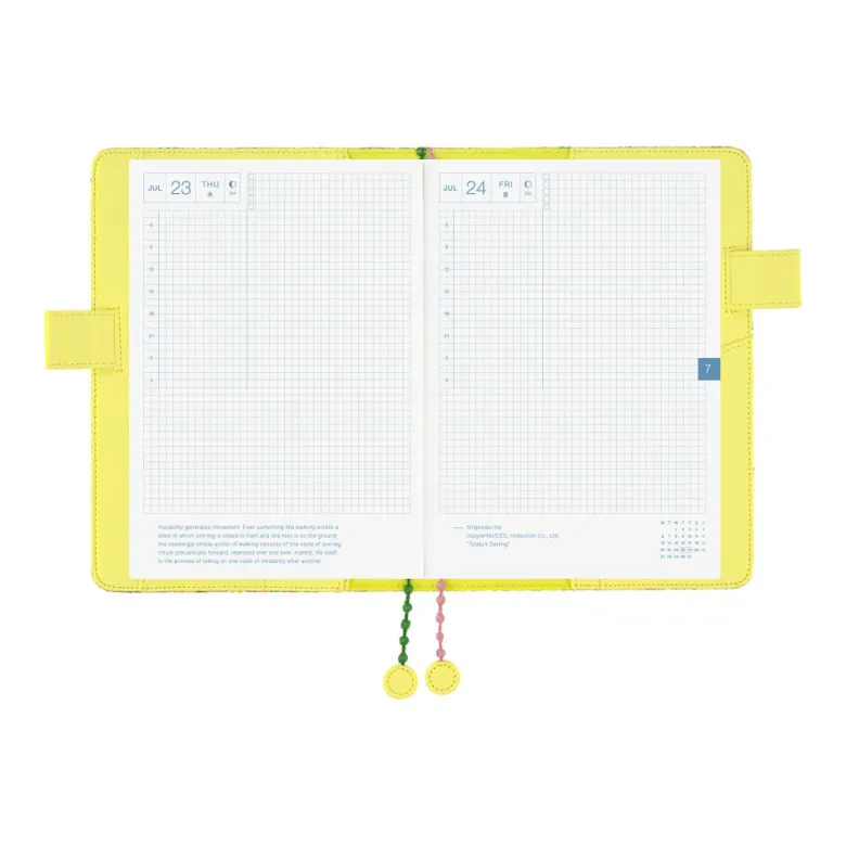 Hobonichi | Agenda Hobonichi Cousin A5 Mina Perhonen: skyful (Yellow) 2027