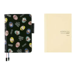 Hobonichi | Agenda Hobonichi Cousin A5 Candy Stripper: Random Dog & Cat (Black) 2027