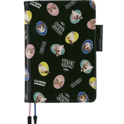 Hobonichi | Agenda Hobonichi Cousin A5 Candy Stripper: Random Dog & Cat (Black) 2027