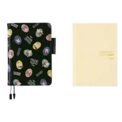 Hobonichi | Agenda Hobonichi Cousin A5 Candy Stripper: Random Dog & Cat (Black) 2027