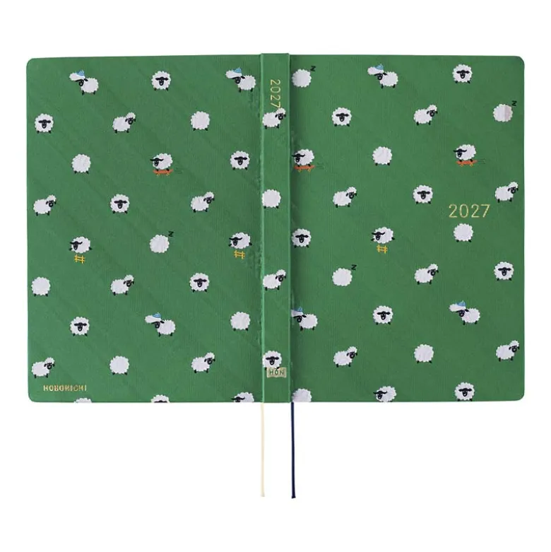 Hobonichi | Agenda Hobonichi HON A5 Bow & Tie: Sheep Sheep Sheep 2027
