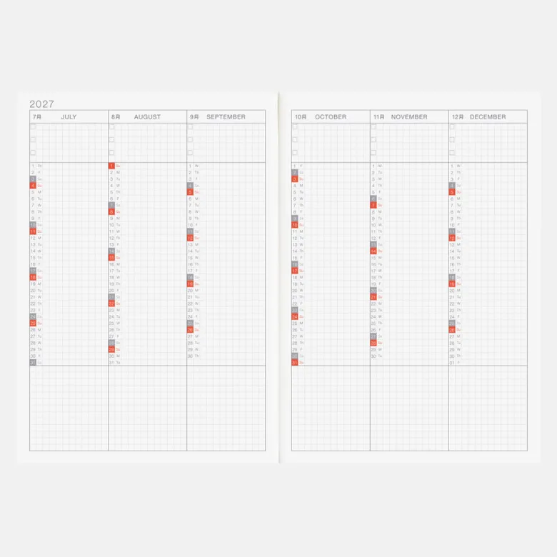 Hobonichi | Agenda Hobonichi HON A5 Bow & Tie: Sheep Sheep Sheep 2027