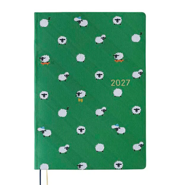 Hobonichi | Agenda Hobonichi HON A5 Bow & Tie: Sheep Sheep Sheep 2027