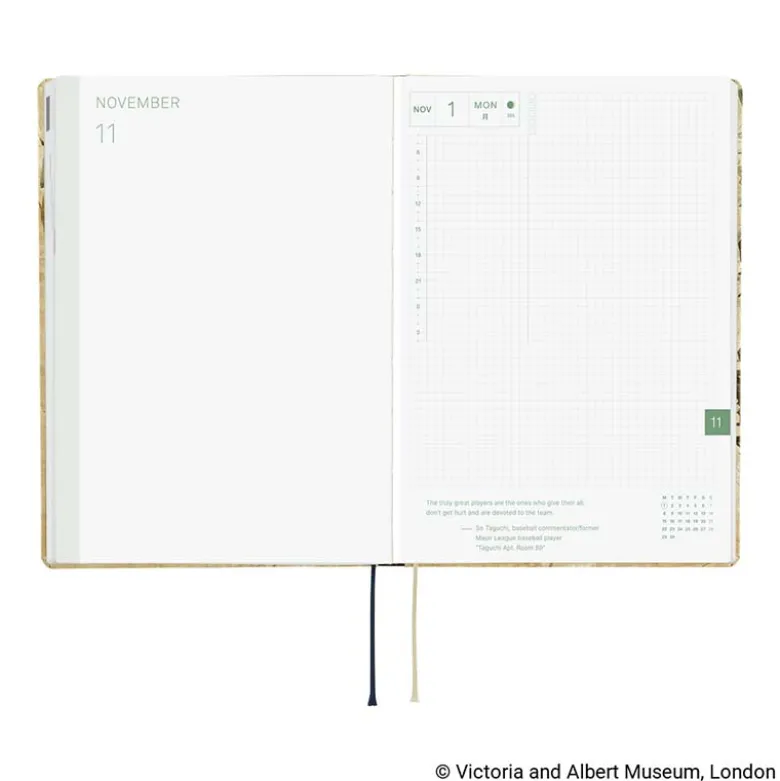 Hobonichi | Agenda Hobonichi HON A5 V&A Series: Vine 2027