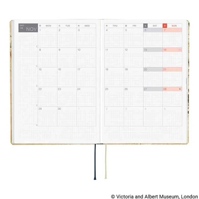 Hobonichi | Agenda Hobonichi HON A5 V&A Series: Vine 2027