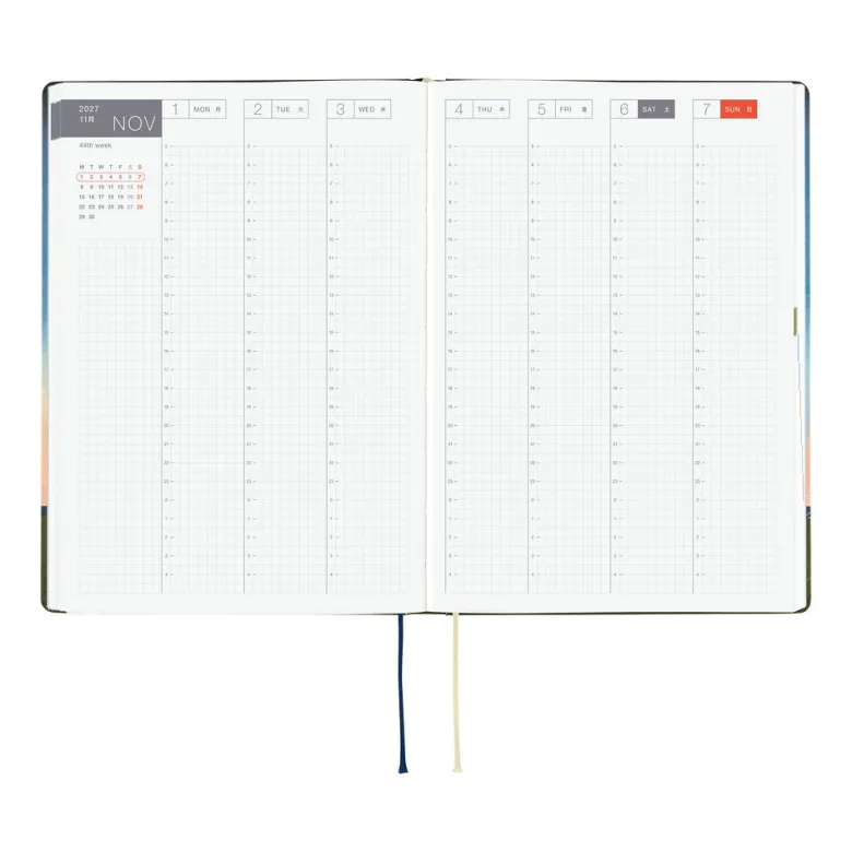 Hobonichi | Agenda Hobonichi HON A5 Hiroko Kubota: String Telephone Until the Moon is Full 2027