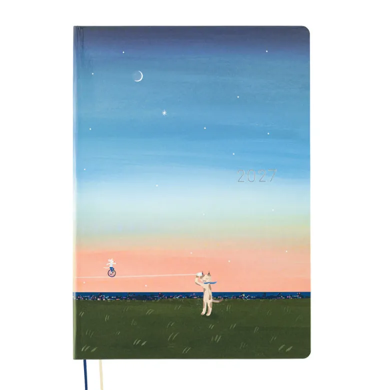 Hobonichi | Agenda Hobonichi HON A5 Hiroko Kubota: String Telephone Until the Moon is Full 2027