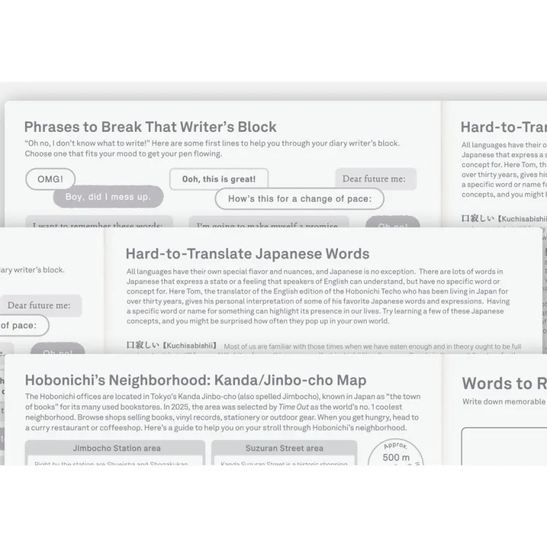Hobonichi | Agenda Hobonichi HON A5 Yumi Kitagishi: White Cat and Rabbit’s Tea Room 2027