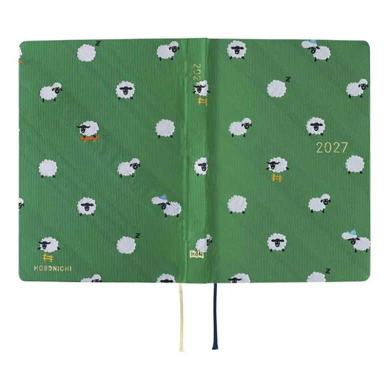 Hobonichi | Agenda Hobonichi HON A6 Bow & Tie: Sheep Sheep Sheep 2027