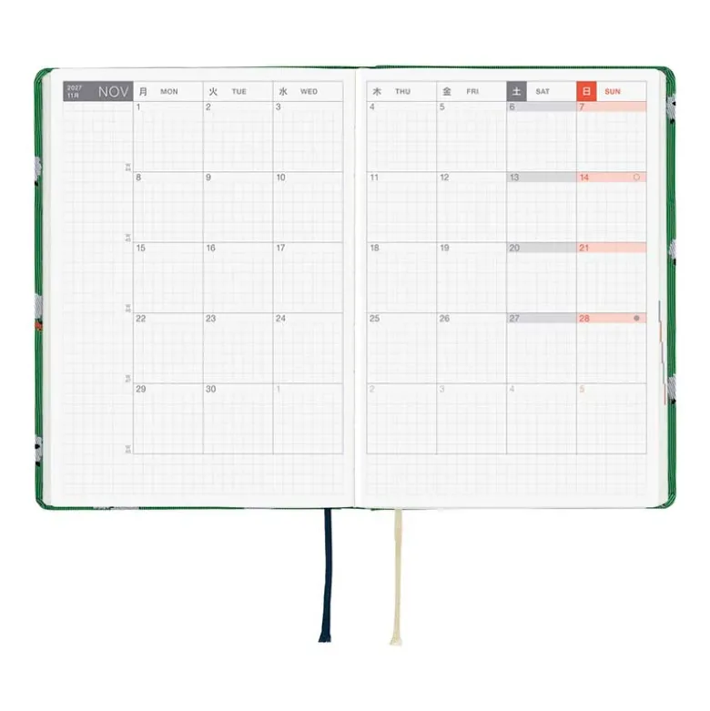 Hobonichi | Agenda Hobonichi HON A6 Bow & Tie: Sheep Sheep Sheep 2027