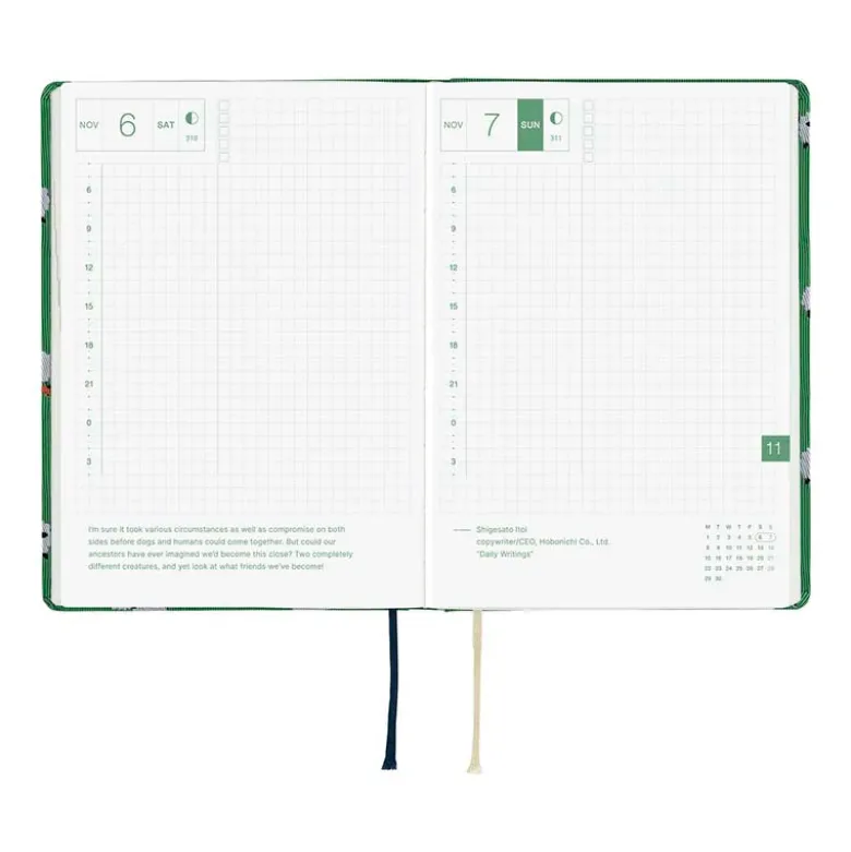 Hobonichi | Agenda Hobonichi HON A6 Bow & Tie: Sheep Sheep Sheep 2027