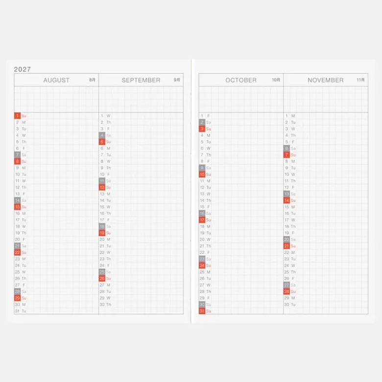 Hobonichi | Agenda Hobonichi HON A6 Bow & Tie: Sheep Sheep Sheep 2027