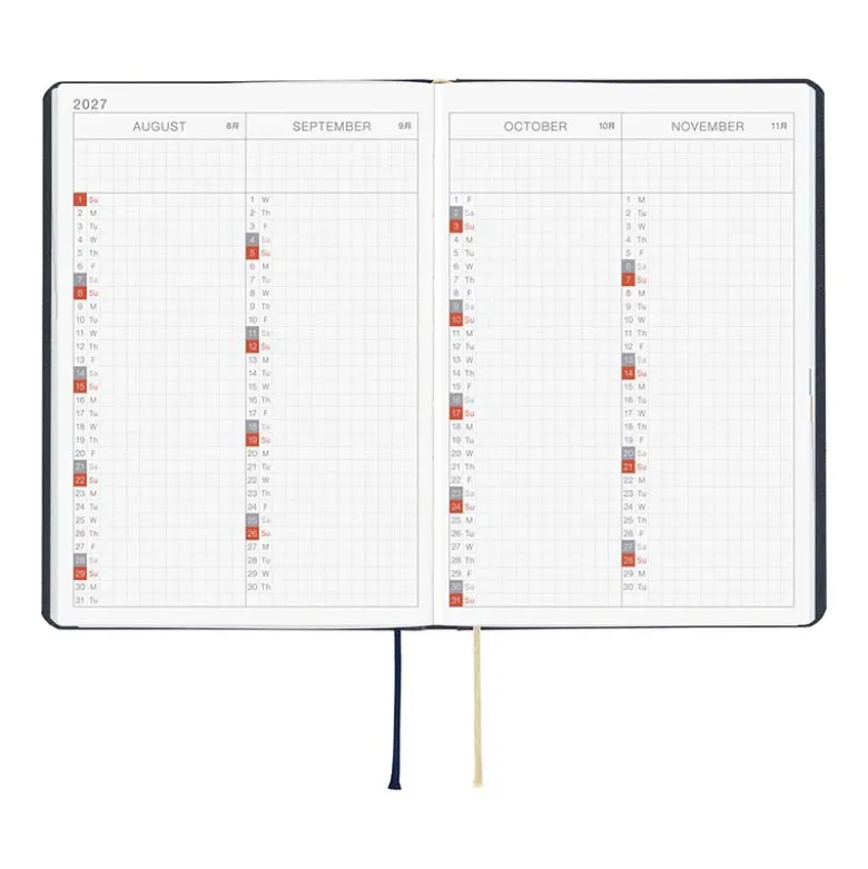 Hobonichi | Agenda Hobonichi HON A6 Slash Navy 2027