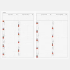 Hobonichi | Agenda Hobonichi Techo A6 Original (Inglés) 2027