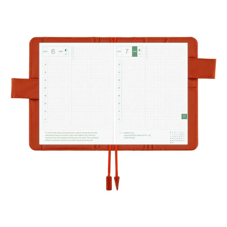 Hobonichi | Agenda Hobonichi Techo A6 Colors Bordeaux Teracotta 2027