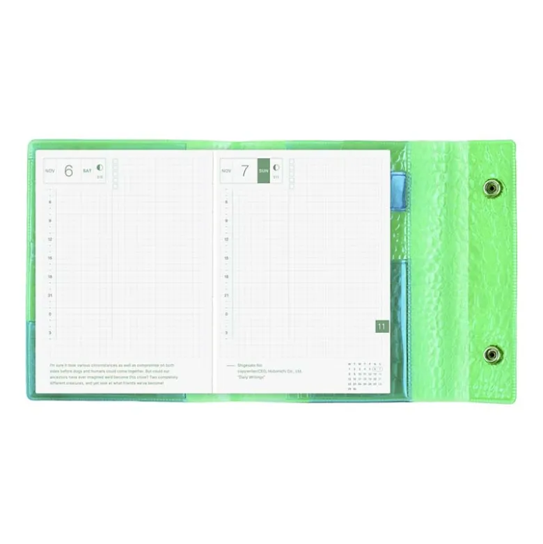 Hobonichi | Agenda Hobonichi Techo A6 beautiful people: Nothing to Hide (Green) 2027