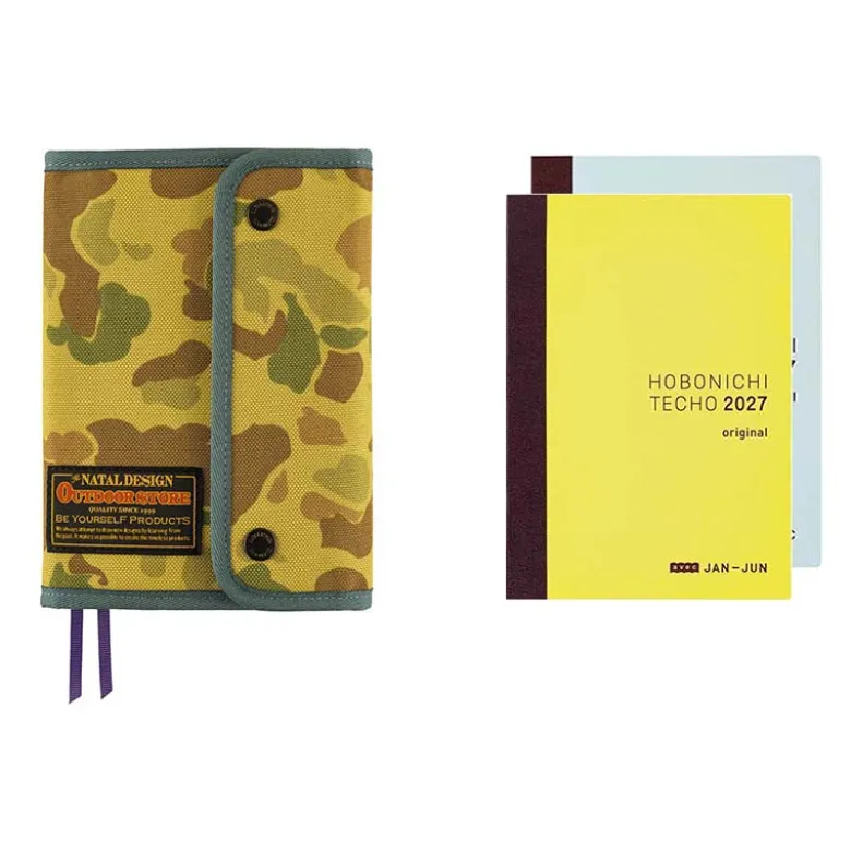 Hobonichi | Agenda Hobonichi Techo A6 Natal Design: Hello New Day! (Camo) 2027