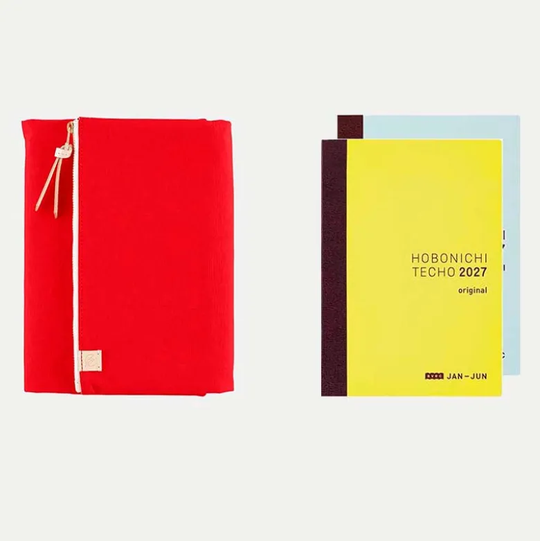 Hobonichi | Agenda Hobonichi Techo A6 Tragen Red 2027