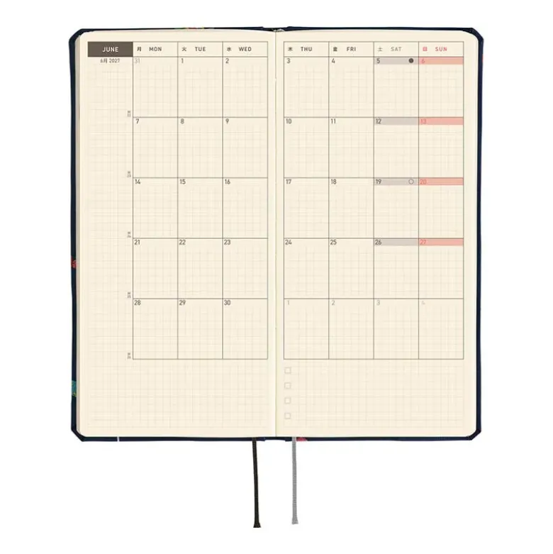 Hobonichi | Agenda Hobonichi Weeks Bow & Tie: Candy Dream 2027