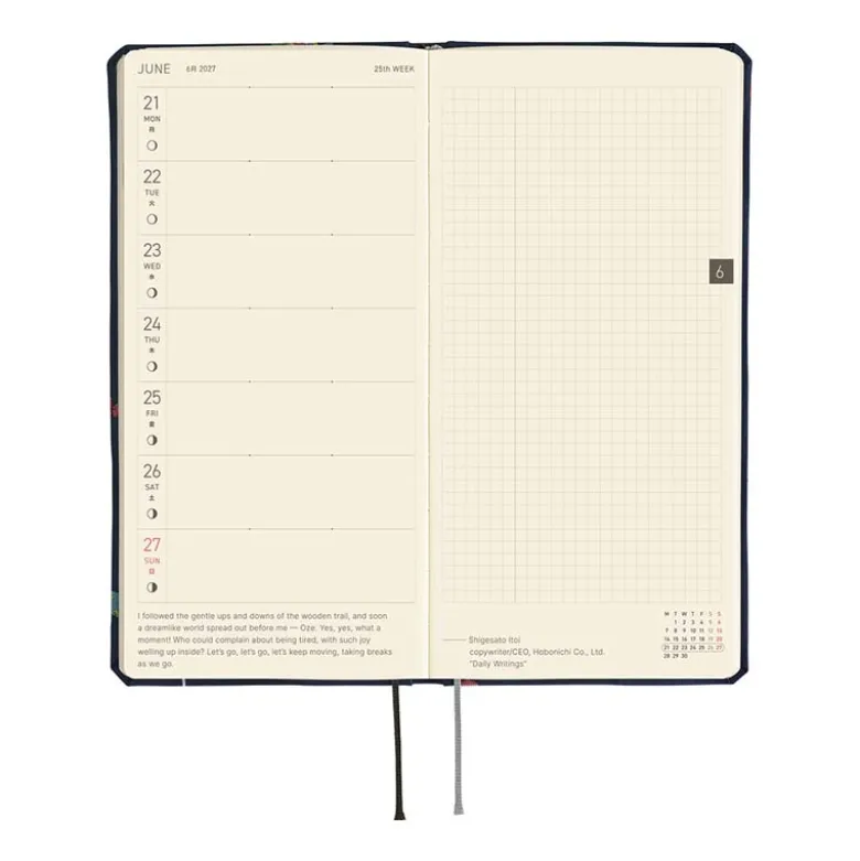 Hobonichi | Agenda Hobonichi Weeks Bow & Tie: Candy Dream 2027